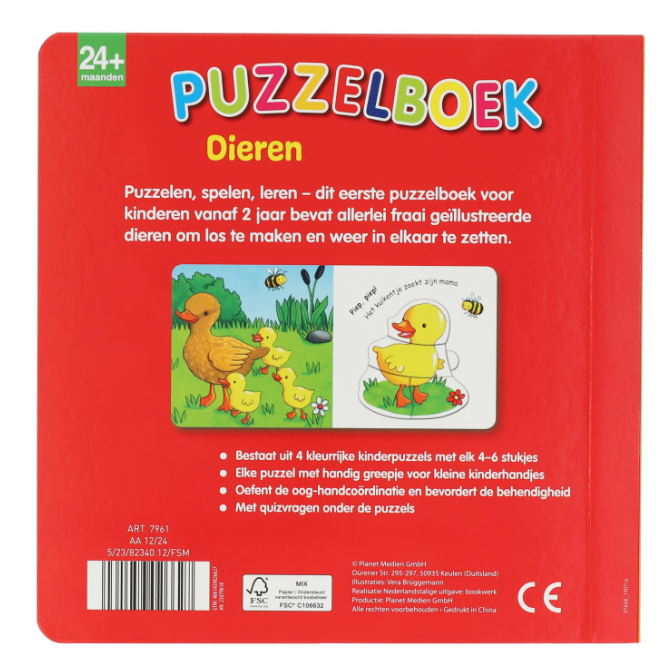 Puzzelboek Dieren - 4 Puzzels - Afbeelding 3