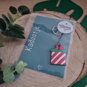 Kaart + Sleutelhanger ingepakt Kadootje