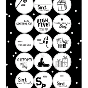 Stickervel Sinterklaas