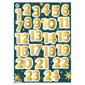 Stickervel Advent luxe a4
