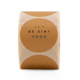 Sticker “van de Sint” Geel