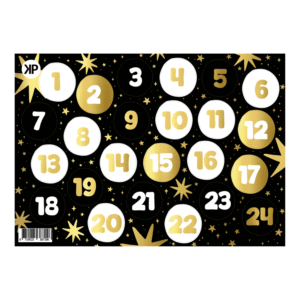 Stickervel Advent luxe