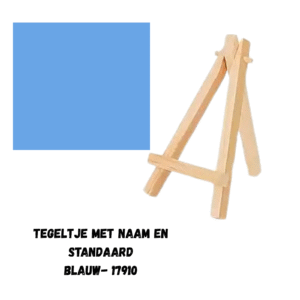 Tegeltje – blauw met eigen tekst