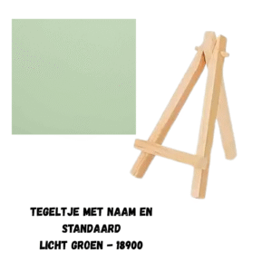 Tegeltje – Lichtgroen met eigen tekst
