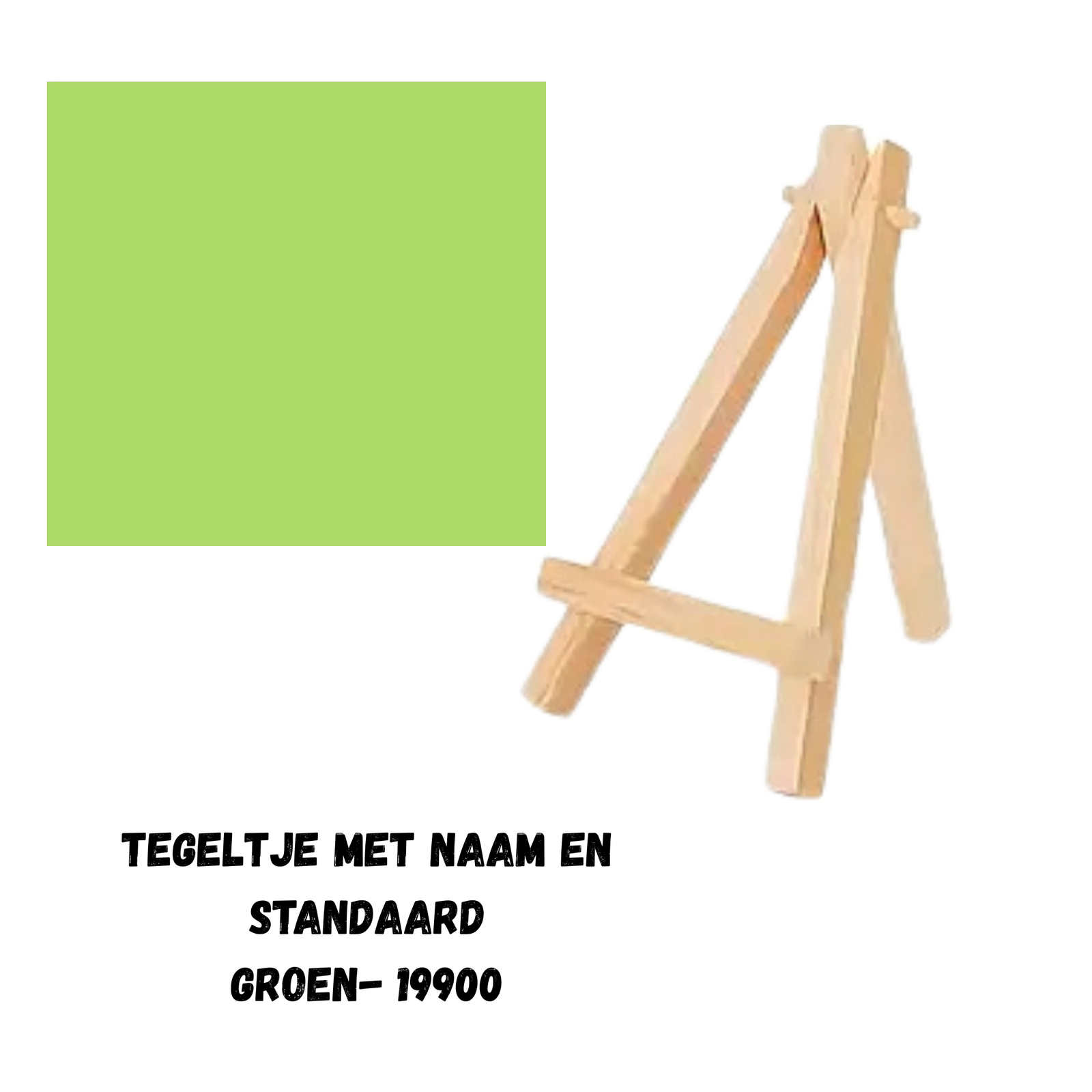 Tegeltje – Groen met eigen tekst