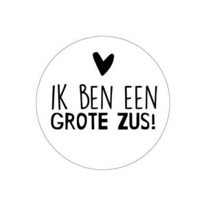 Sticker Ik ben Grote Zus