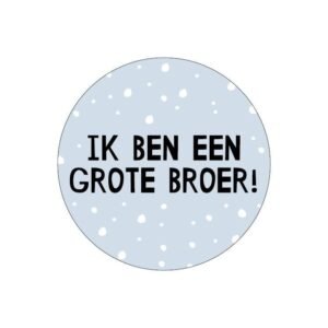 Sticker Ik ben Grote Broer blauw