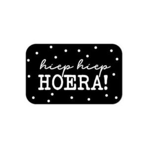 Sticker -  Hiep Hiep Hoera