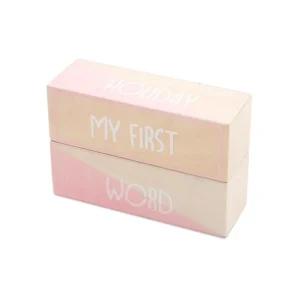 Jollein My first moments blocks white/pink (2pcs)