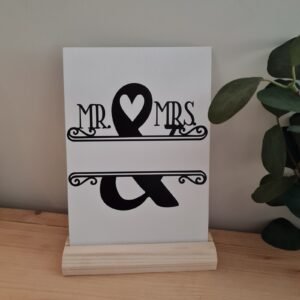 Kaart Mr & Mrs (a5 kaart)