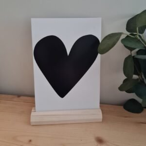 Kaart Zwart Hart (a5 kaart)