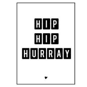 MINI Kaartje Hip Hip hurray