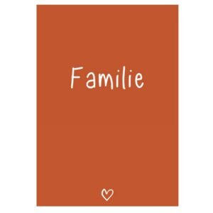 Kaart Familie ( roestkleur)