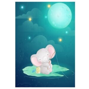 Kaart Nacht Olifant vissen