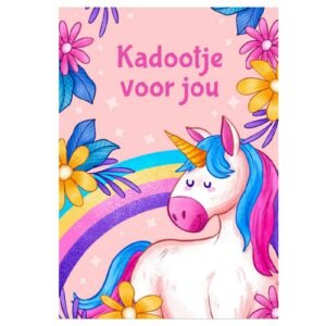 Kaart Kadootje voor jou ( eenhoorn)