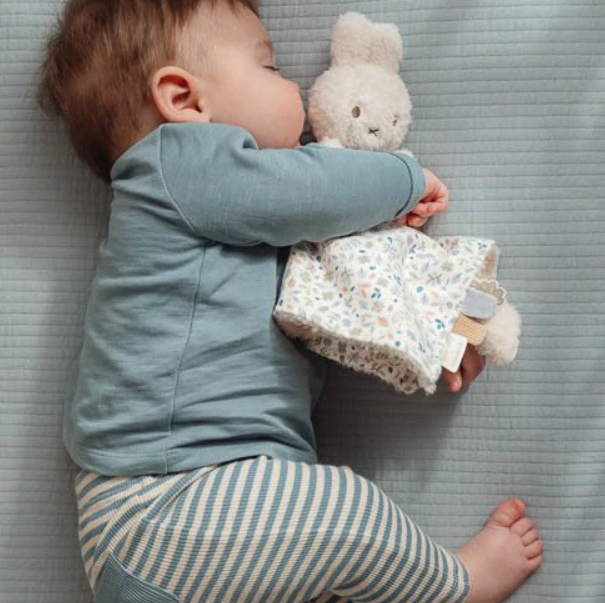 Little Dutch nijntje knuffeldoekje - Blauw - Lucky Leaves - Afbeelding 4