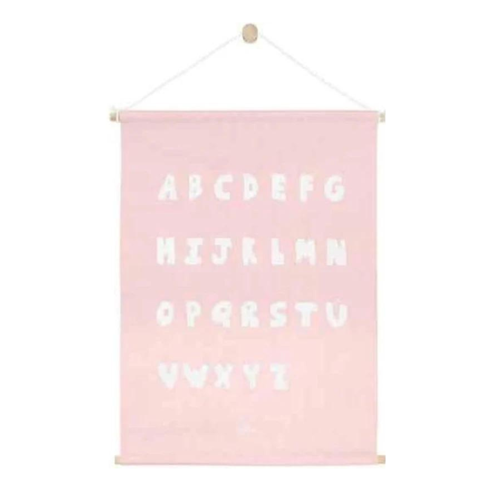 Jollein poster ABC blush pink