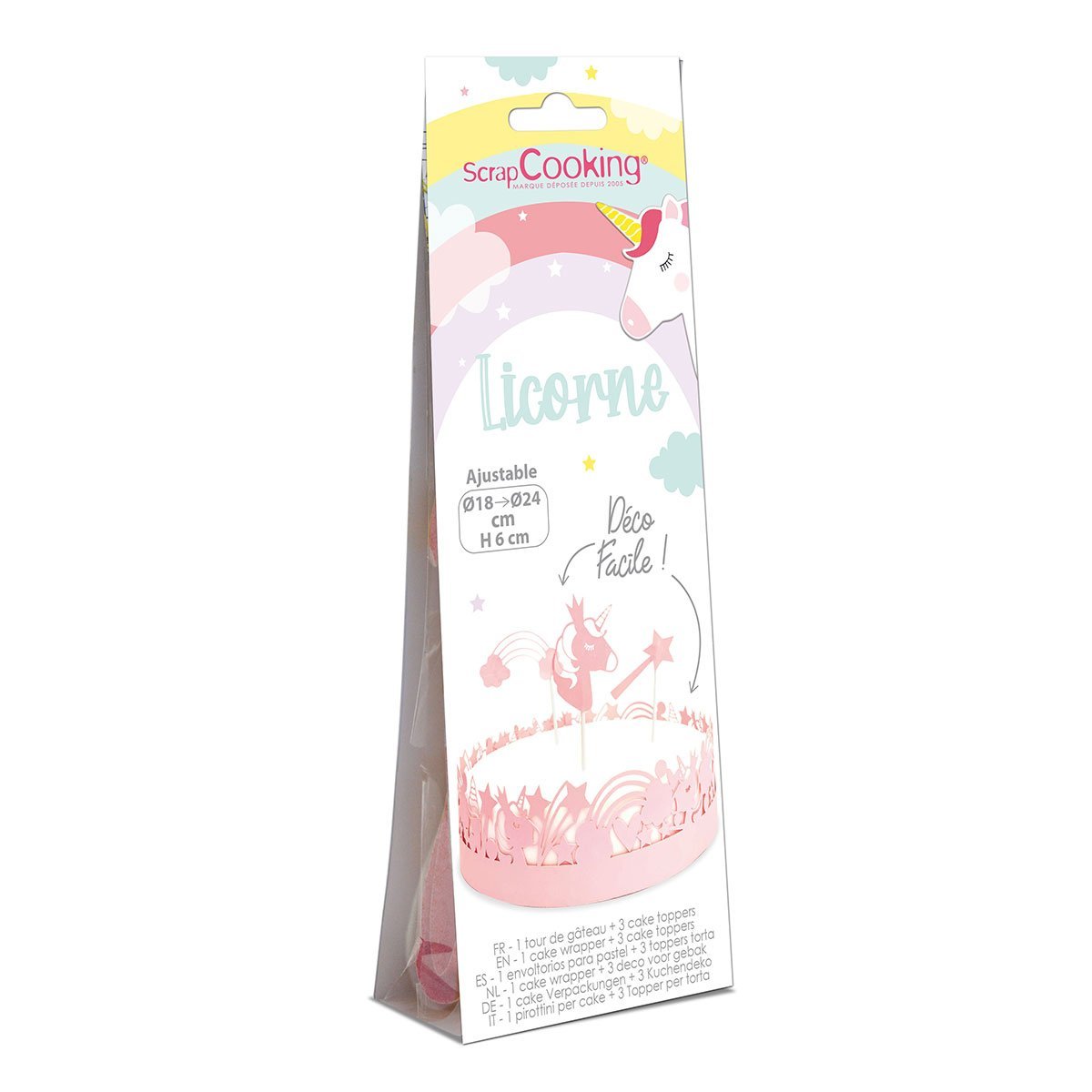 ScrapCooking Cake Wrapper & Topper Eenhoorn - Afbeelding 2