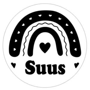 Sticker Regenboog met naam