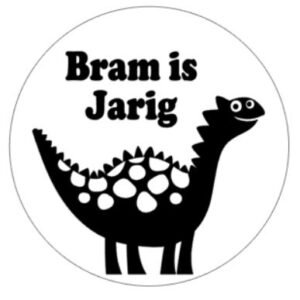 Sticker Dino met naam