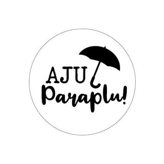 Sticker Rond Aju Paraplu