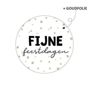 Sticker Fijne feestdagen