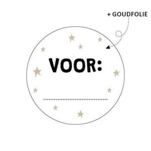 Sticker Voor:... + sterren