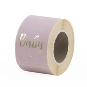 Sticker Welcome Super Cute Baby Roze