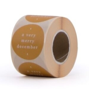 Sticker “a very merry december”