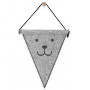 Vlag Vilt Bear Grey van Jollein