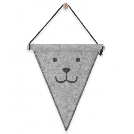 Vlag Vilt Bear Grey van Jollein