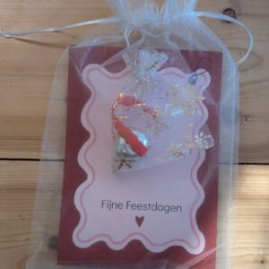 Kerstkaart met kerstbel 