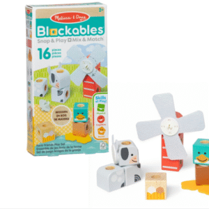 Melissa & Doug – Blockables™ Boerderijdieren – 360° bouwen