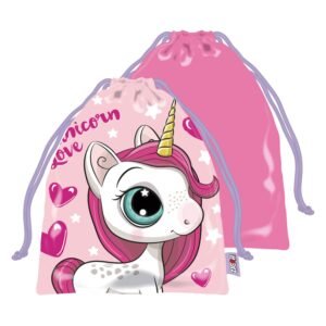 Knikkerzak Eenhoorn met knikkers