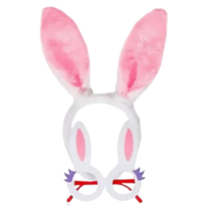 Konijnenoren + Bril Roze – Paasaccessoire