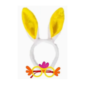 Konijnenoren + Bril Geel – Paasaccessoire