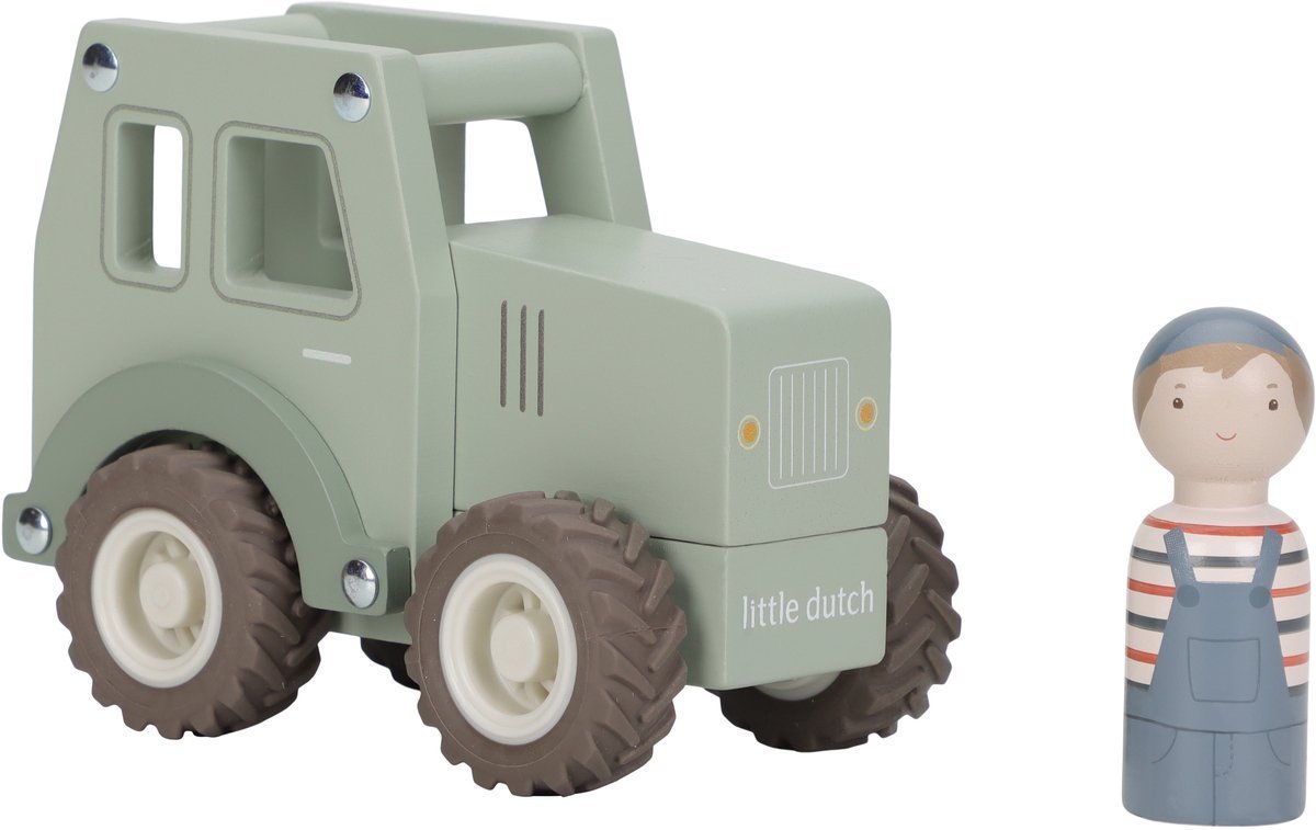 Little Dutch Houten tractor FSC - Afbeelding 5