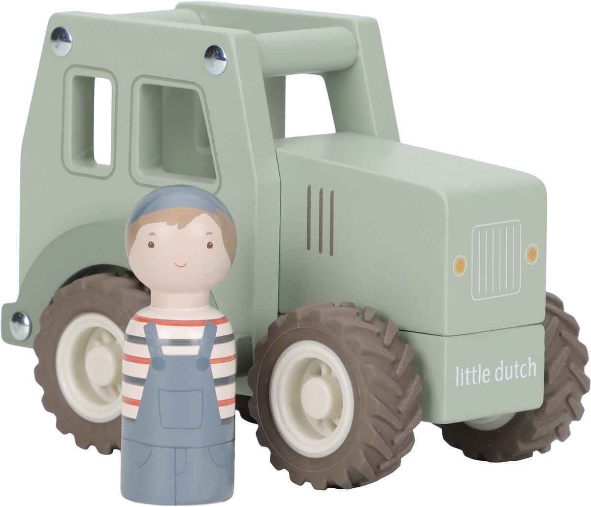 Little Dutch Houten tractor FSC - Afbeelding 3