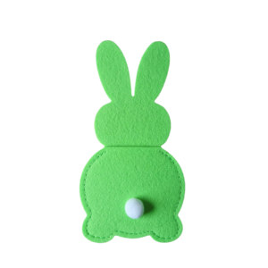 Paashaas Vilt Bestekhouder Groen