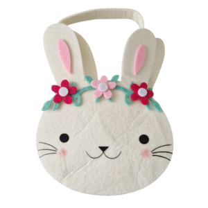 Paasmandje Konijn met Bloemetjes