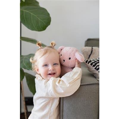 Snuffie knuffel 25cm Fluffy pink - Afbeelding 4