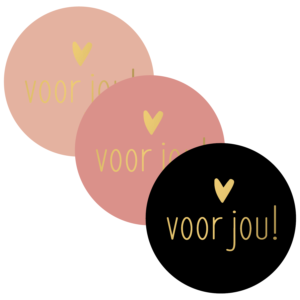 Sticker - Voor jou (3 varianten)