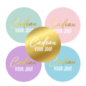 Stickers - Cadeau voor jou (5 varianten)