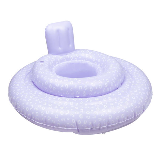 Swim Essentials Baby Float Lila Panterprint 0-1 jaar