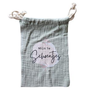 Bewaarzakje Mijn Eerste Schoentjes  - Groen