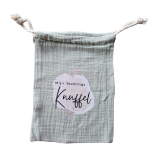 Bewaarzakje Mijn Lievelingsknuffel - Groen