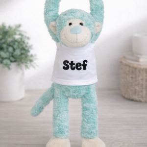 Funnies Slingeraap - Mint - 45 cm met naam