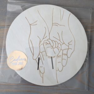 Geboortearmband houder van hout