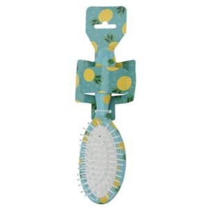 Haarborstel met Zomer Design "Ananas"