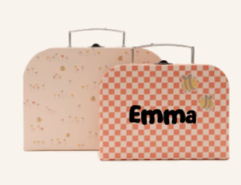 Jollein koffertje met naam pretty picnic